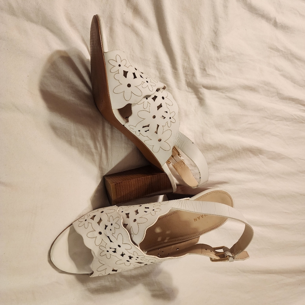 Cole Haan Indra laser cut heeled sandals